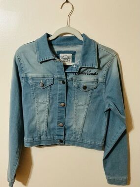 American Bazi Light Blue Denim Jacket Woman Evolve Size Small New
